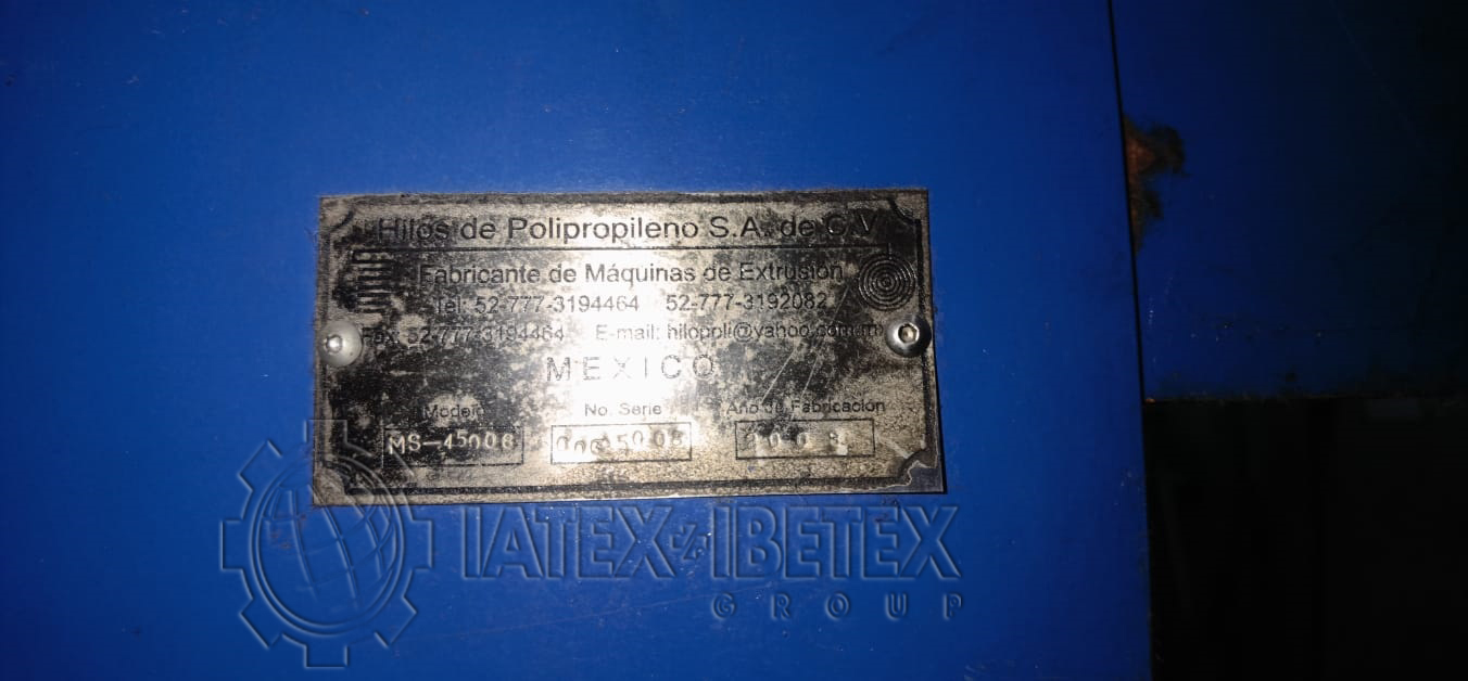03 x Extrusoras Multifilamento Polipropileno - 10 e 20 Toneladas