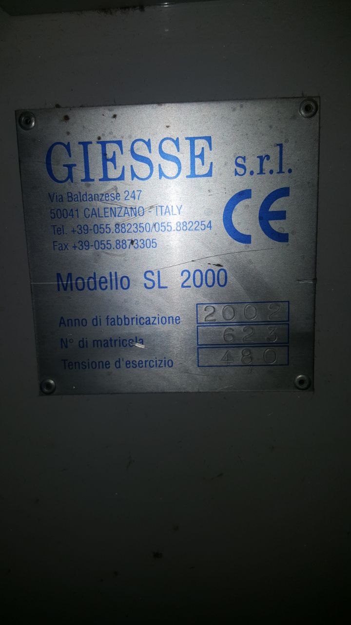 01 x Máquina de Chenille Giesse Semi-Eletrônica 96 Fusos